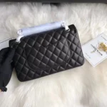 chanel crossbody black double flap 25 cm