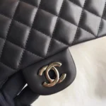 chanel crossbody black double flap 25 cm